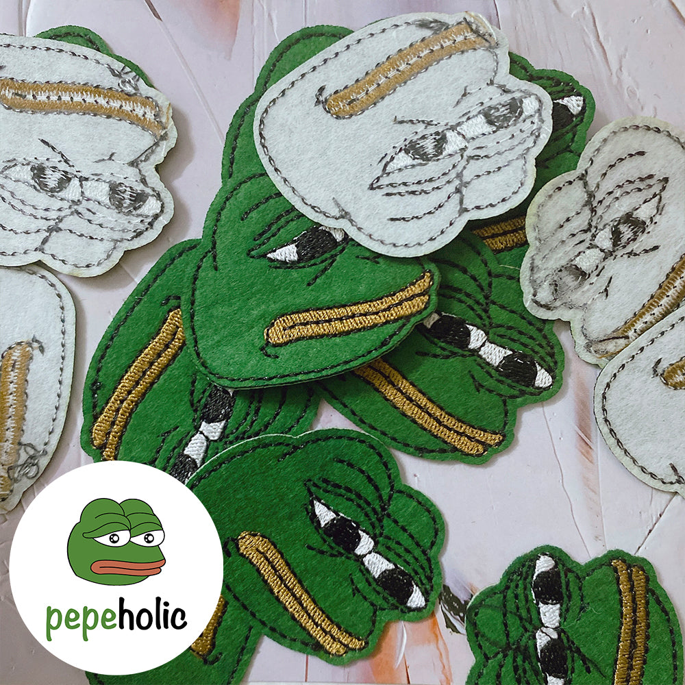 Pepe The Frog Meme Iron-On Embroidered Patch