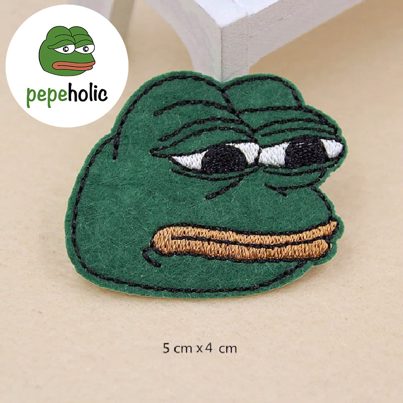 Pepe The Frog Meme Iron-On Embroidered Patch