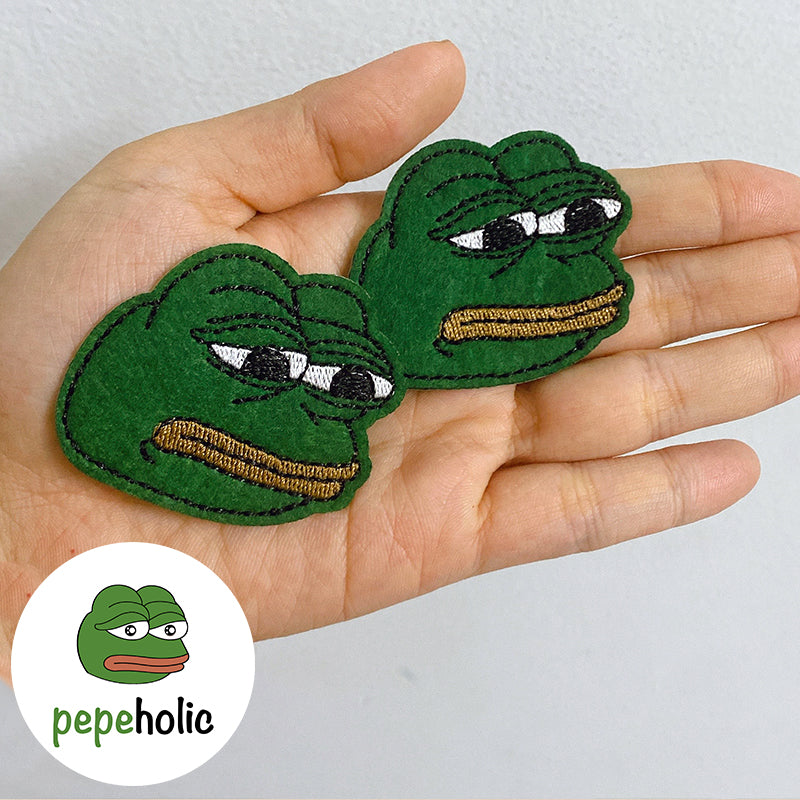 Pepe The Frog Meme Iron-On Embroidered Patch