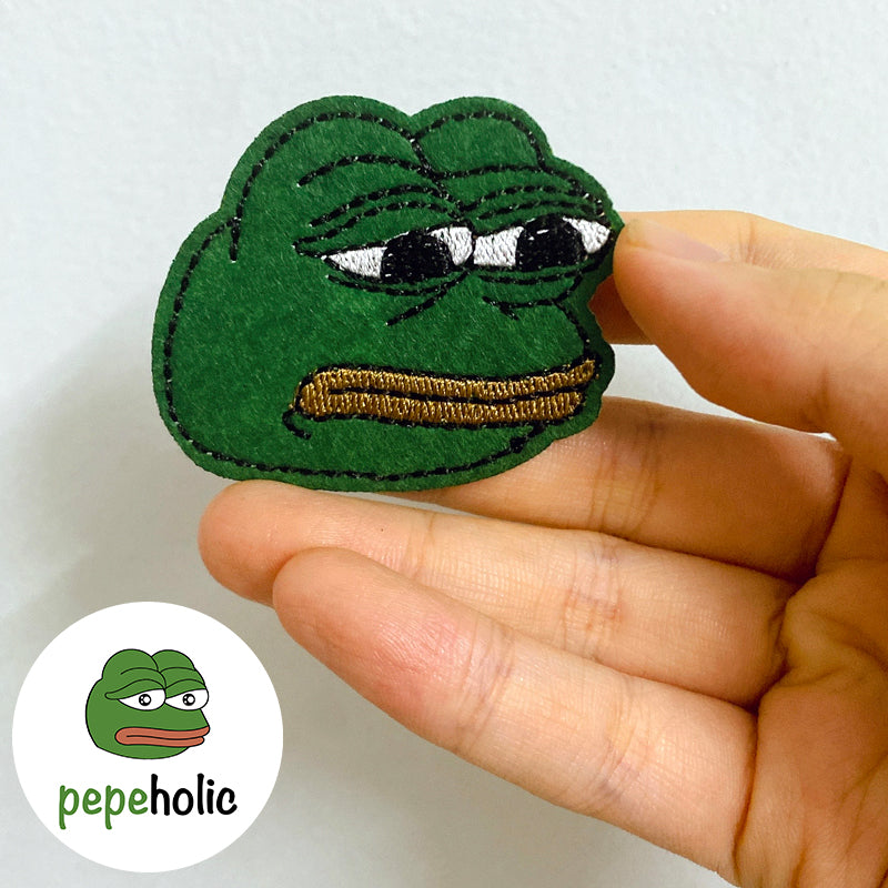 Pepe The Frog Meme Iron-On Embroidered Patch
