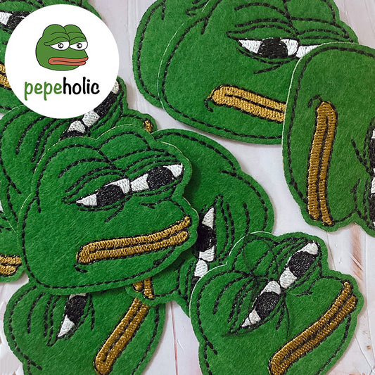 Pepe The Frog Meme Iron-On Embroidered Patch