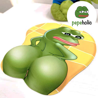 Pepe The Sad Frog Ergonomic Mouse Pad with Wrist Rest