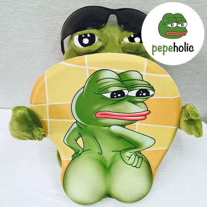 Pepe The Sad Frog Ergonomic Mouse Pad with Wrist Rest