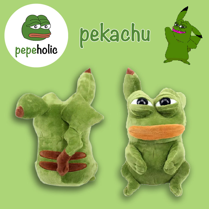 Pepe the Frog in Pikachu Style Plush